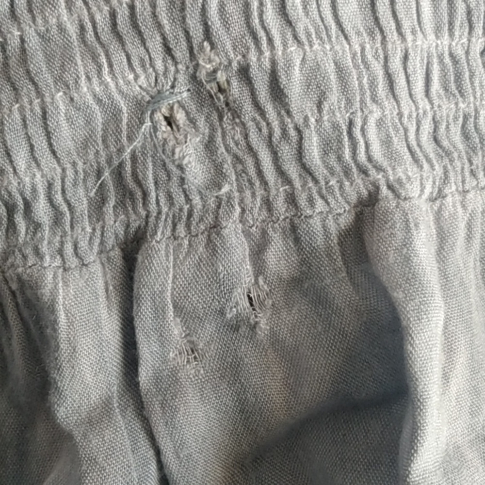 Vtg Milkmaid Blue Rhenfaire Fairy Goth Peasant Dress XL Mlle Gabrielle - Picture 11 of 11